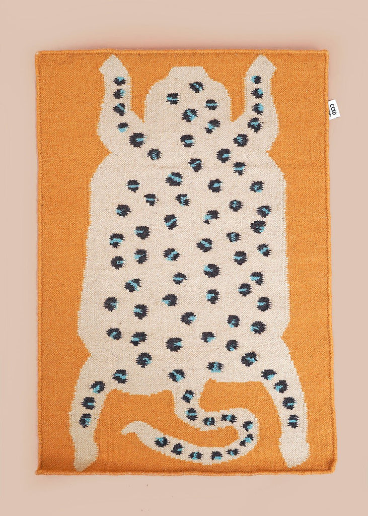Leopard Flat Weave Rug