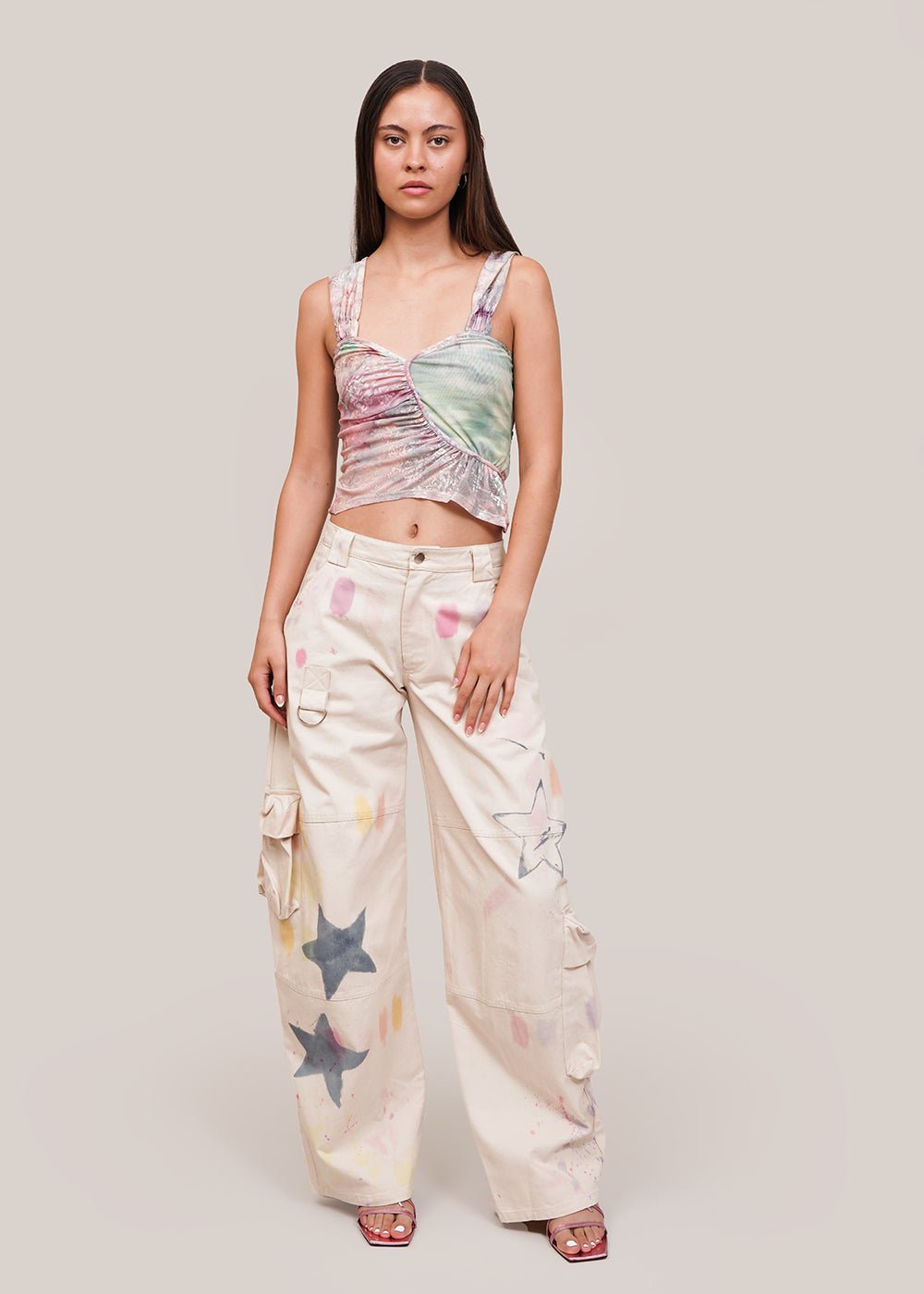 Collina Strada Light Chrysanthemum Maya Top - New Classics Studios Sustainable Ethical Fashion Canada
