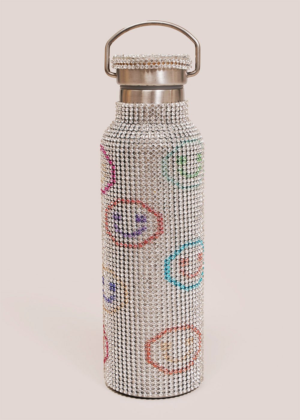 Collina Strada Smiley Rhinestone Water Bottle - New Classics Studios Sustainable Ethical Fashion Canada
