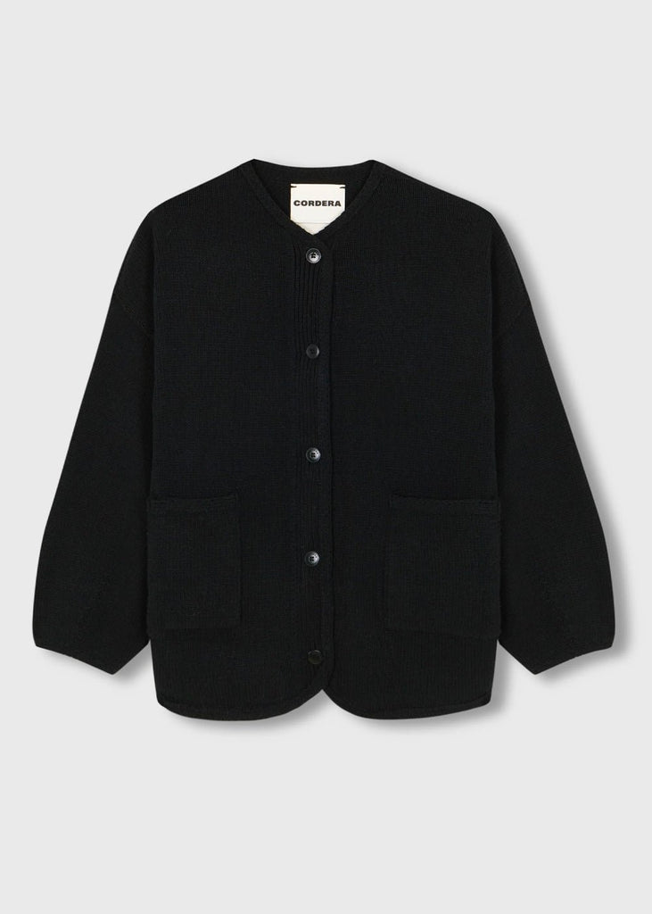 Cordera Black Cotton Jacket - New Classics Studios Sustainable Ethical Fashion Canada