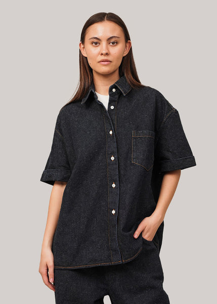 Overshirt in Dark Navy by CORDERA – New Classics Studios