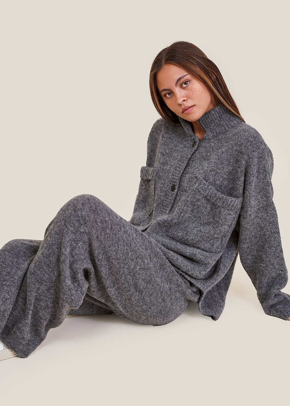 Baby Alpaca Knit Pants in Grey by CORDERA – New Classics Studios