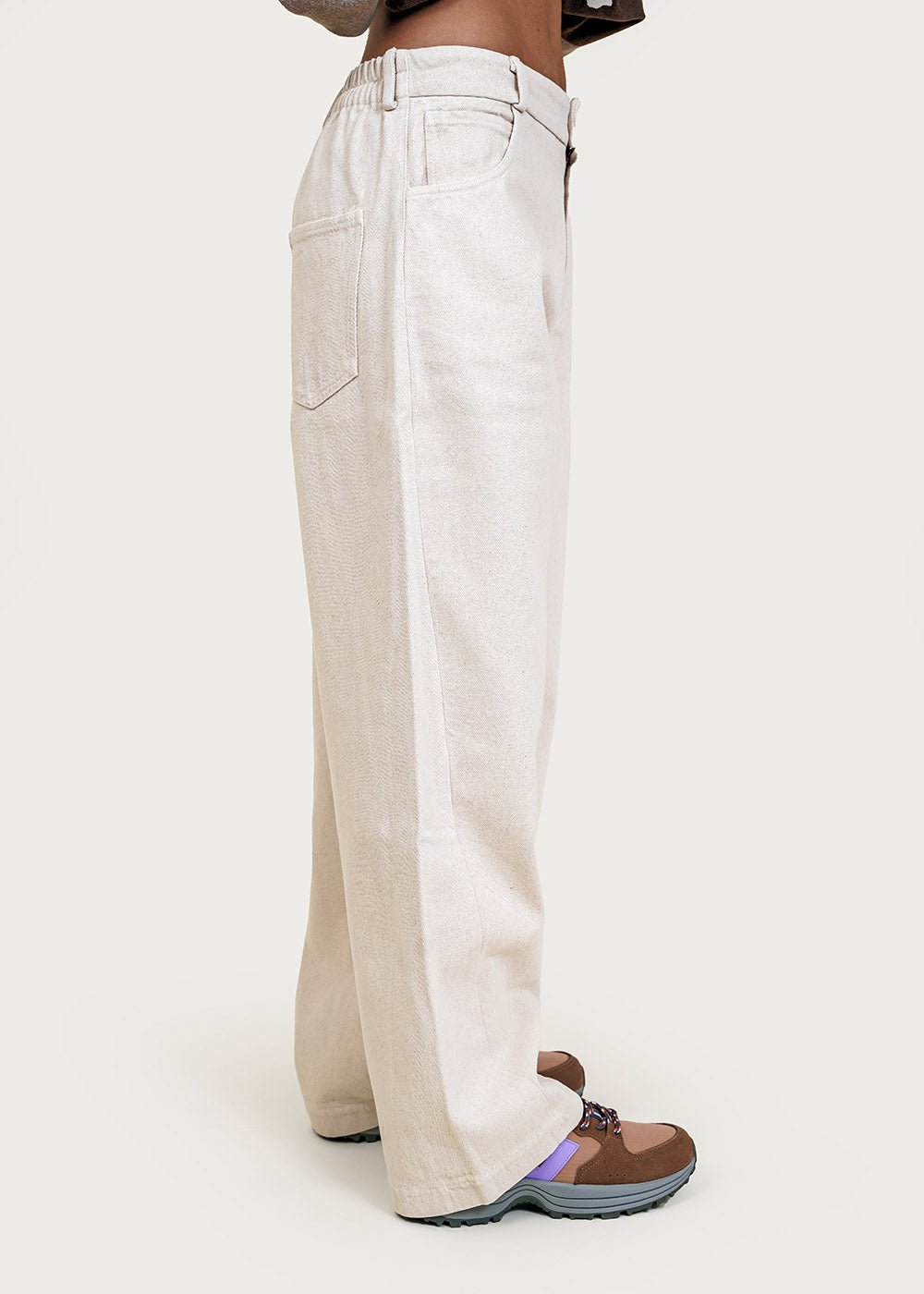 Cordera Natural Straight Pants - New Classics Studios Sustainable Ethical Fashion Canada