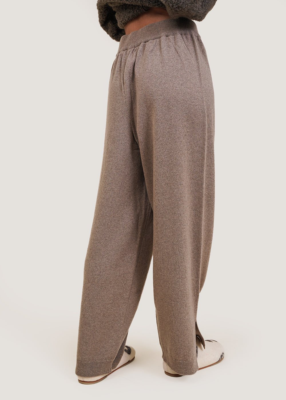 Cashmere Knit Pants in Taupe by CORDERA – New Classics Studios