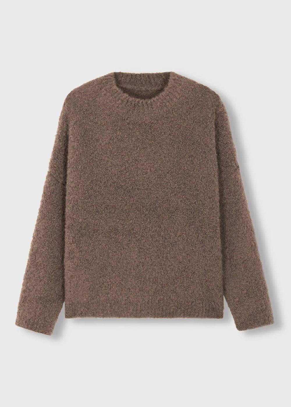 Cordera Vetiver Bouclé Sweater - New Classics Studios Sustainable Ethical Fashion Canada