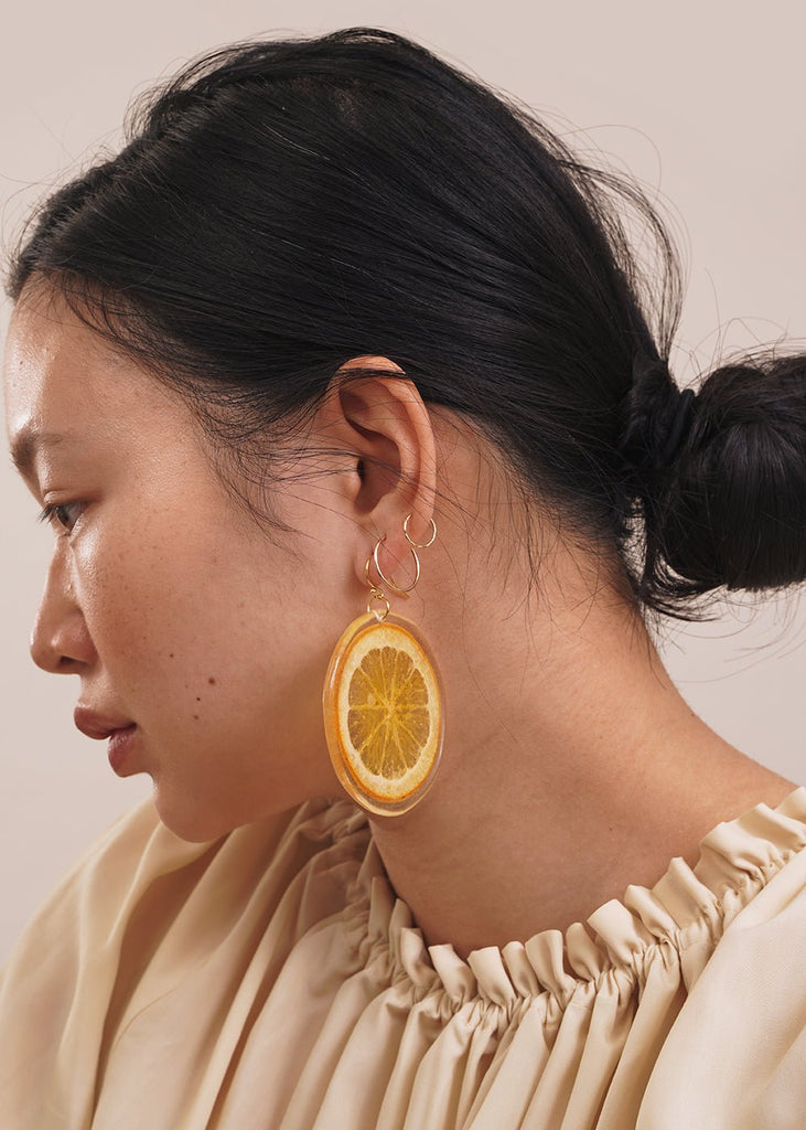 Dauphinette Orange Slice Earring - New Classics Studios Sustainable Ethical Fashion Canada
