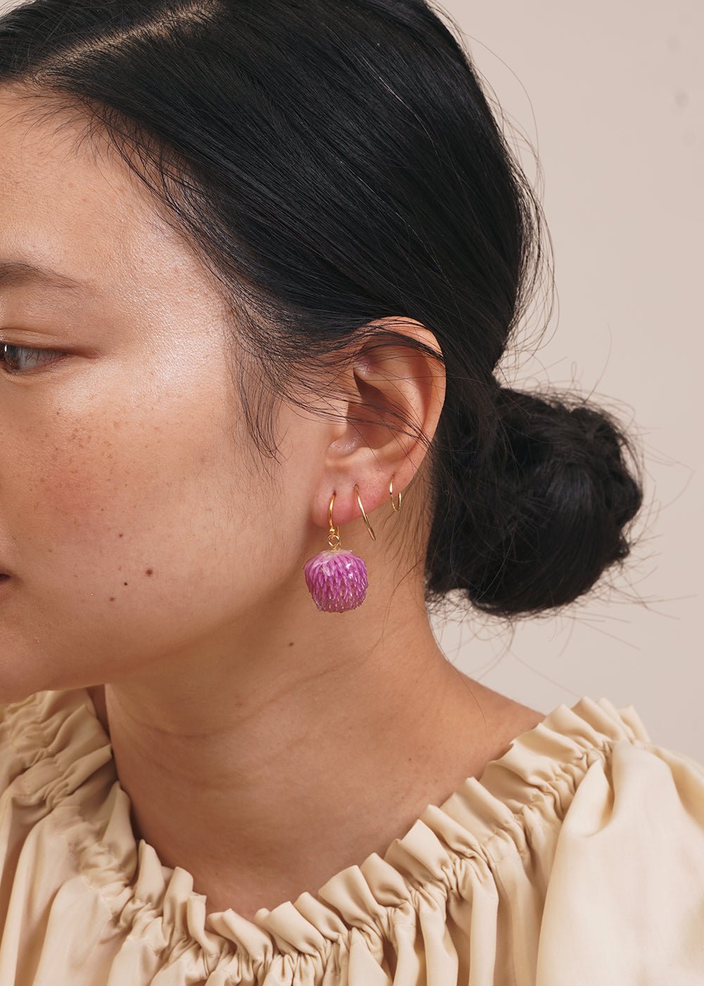 Dauphinette Provence Thistle Earring - New Classics Studios Sustainable Ethical Fashion Canada