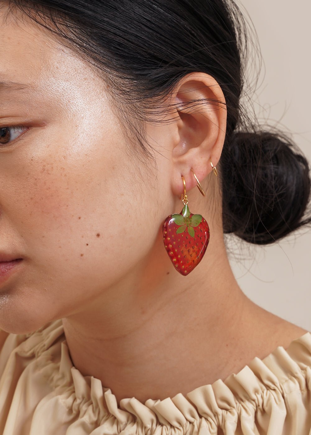 Dauphinette Strawberry Earring - New Classics Studios Sustainable Ethical Fashion Canada