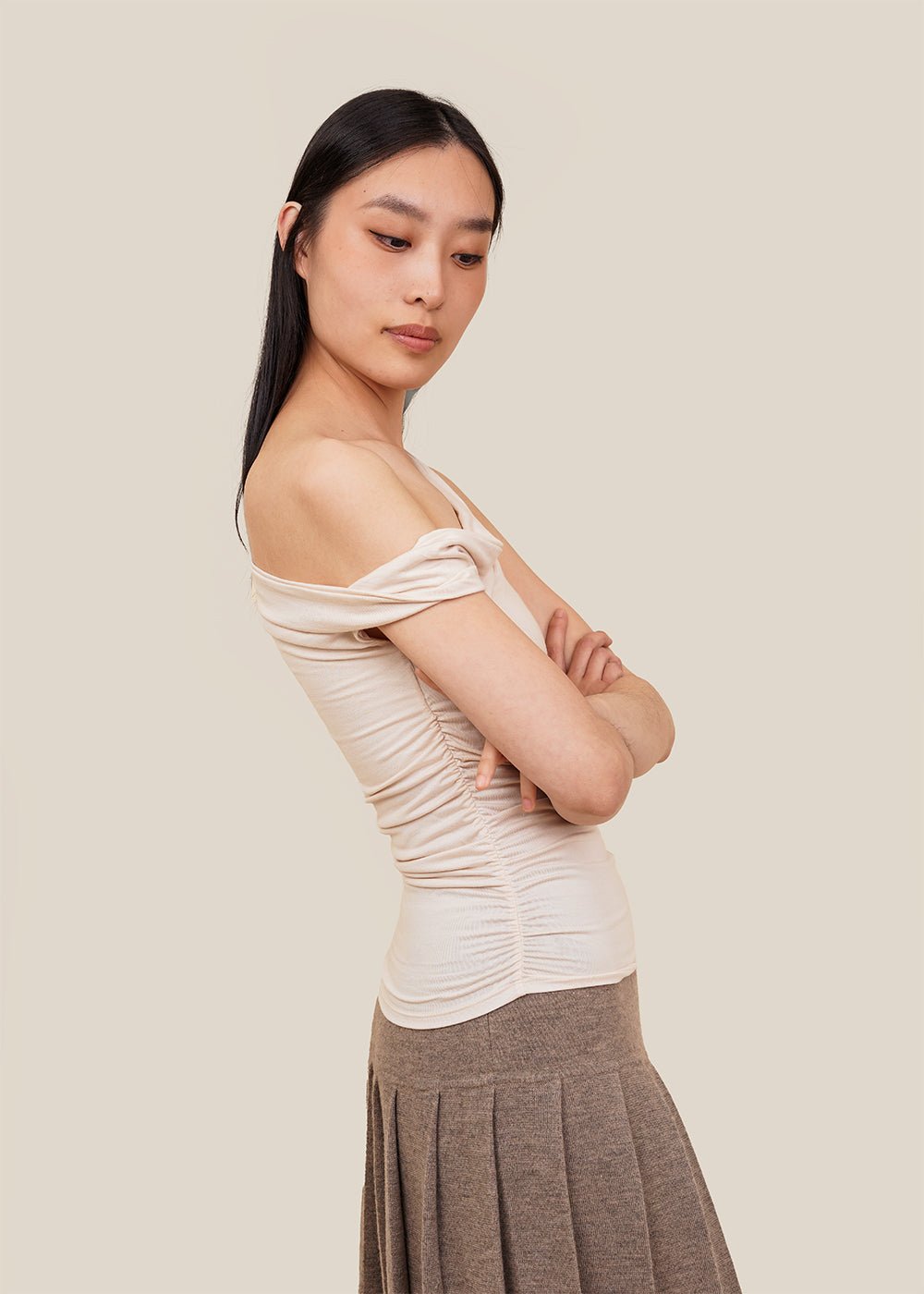 Geel Oat Reed Top - New Classics Studios Sustainable Ethical Fashion Canada
