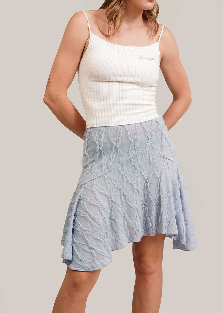 Geel Sky Blue Carrie Skirt - New Classics Studios Sustainable Ethical Fashion Canada
