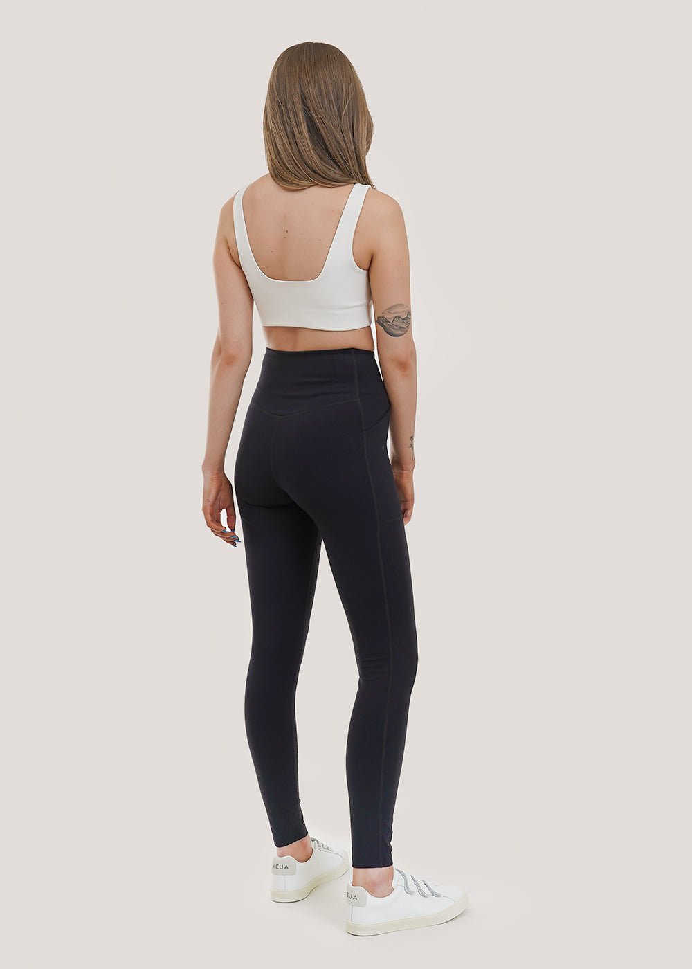 Girlfriend Collective - Ribbed High Rise 23.75 Leggings Midnight