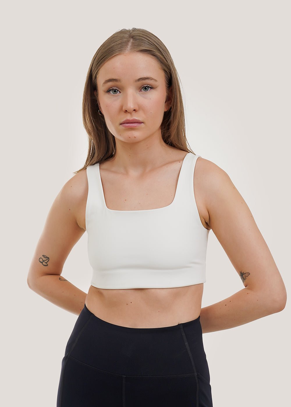 Ivory Tommy Bra by GIRLFRIEND COLLECTIVE – New Classics Studios