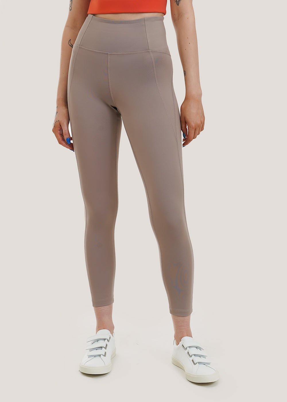 The Compressive High-Rise Legging by Girlfriend Collective - Antler - PLUS