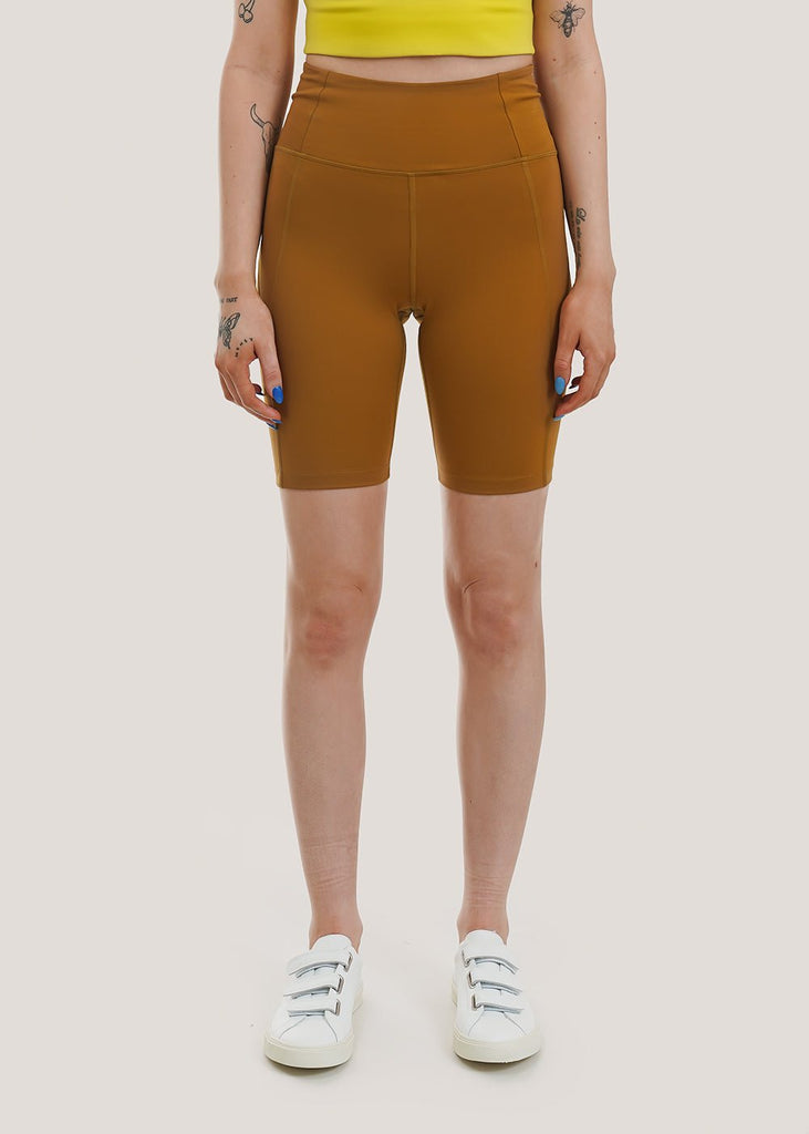Girlfriend Collective Saddle High Rise Bike Short - New Classics Studios Sustainable Ethical Fashion Canada