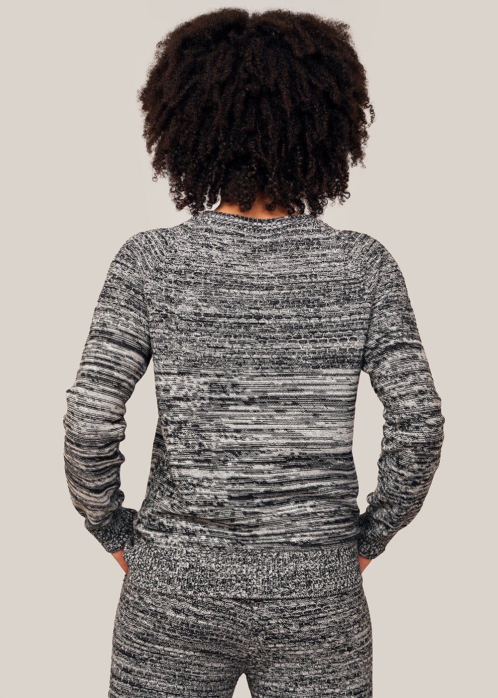 Giu Giu White Noise Space Suit Sweater - New Classics Studios Sustainable Ethical Fashion Canada