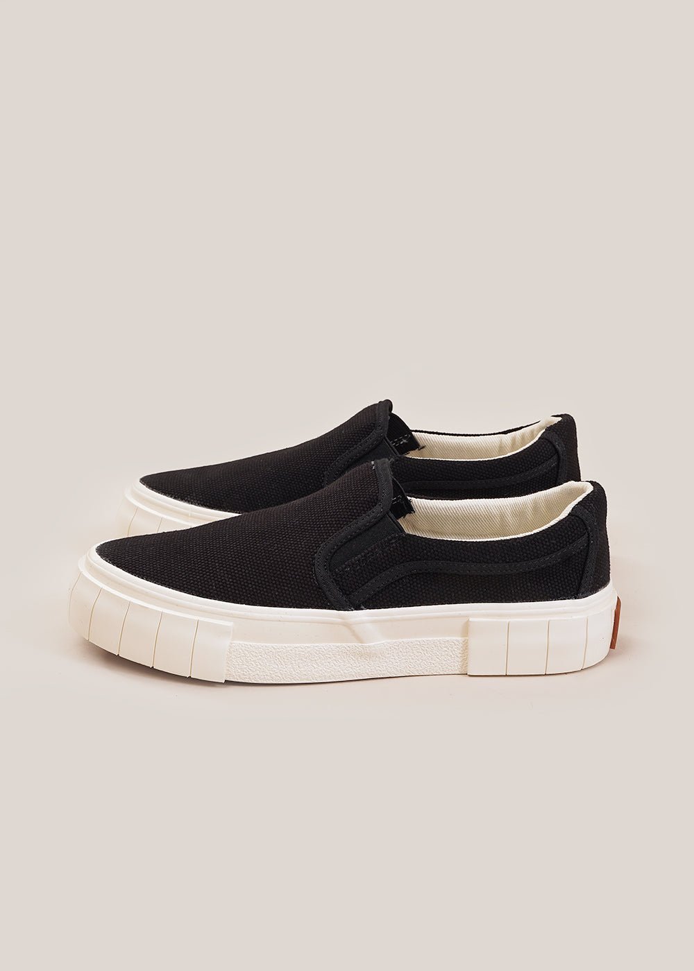 GOOD NEWS Black Yess Core Sneakers - New Classics Studios Sustainable Ethical Fashion Canada