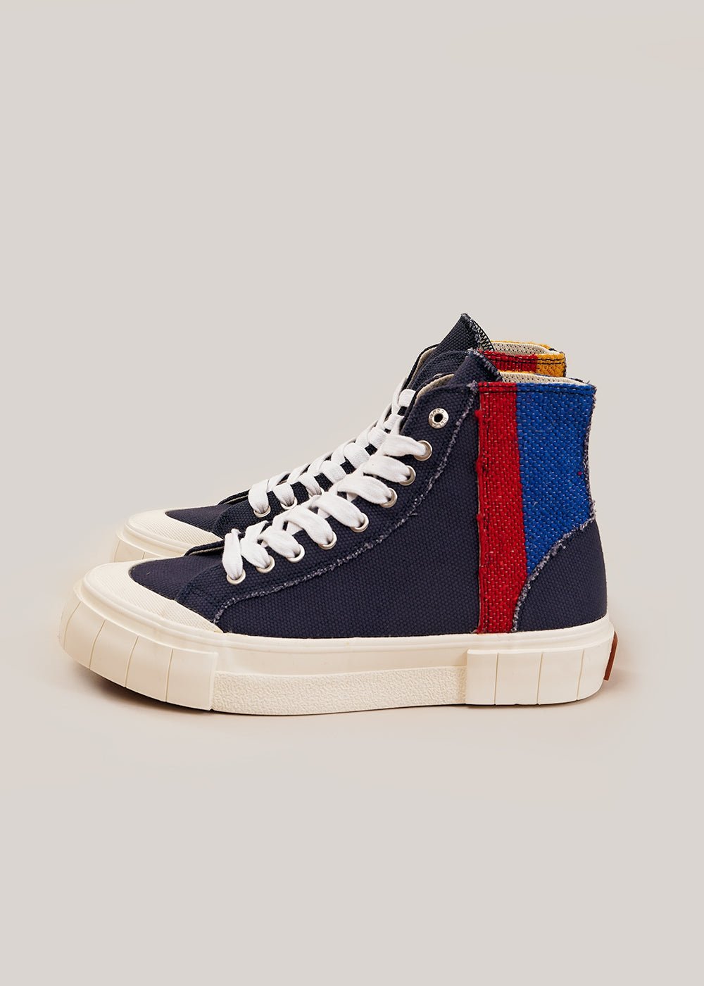 GOOD NEWS Navy Palm Moroccan Sneakers - New Classics Studios Sustainable Ethical Fashion Canada