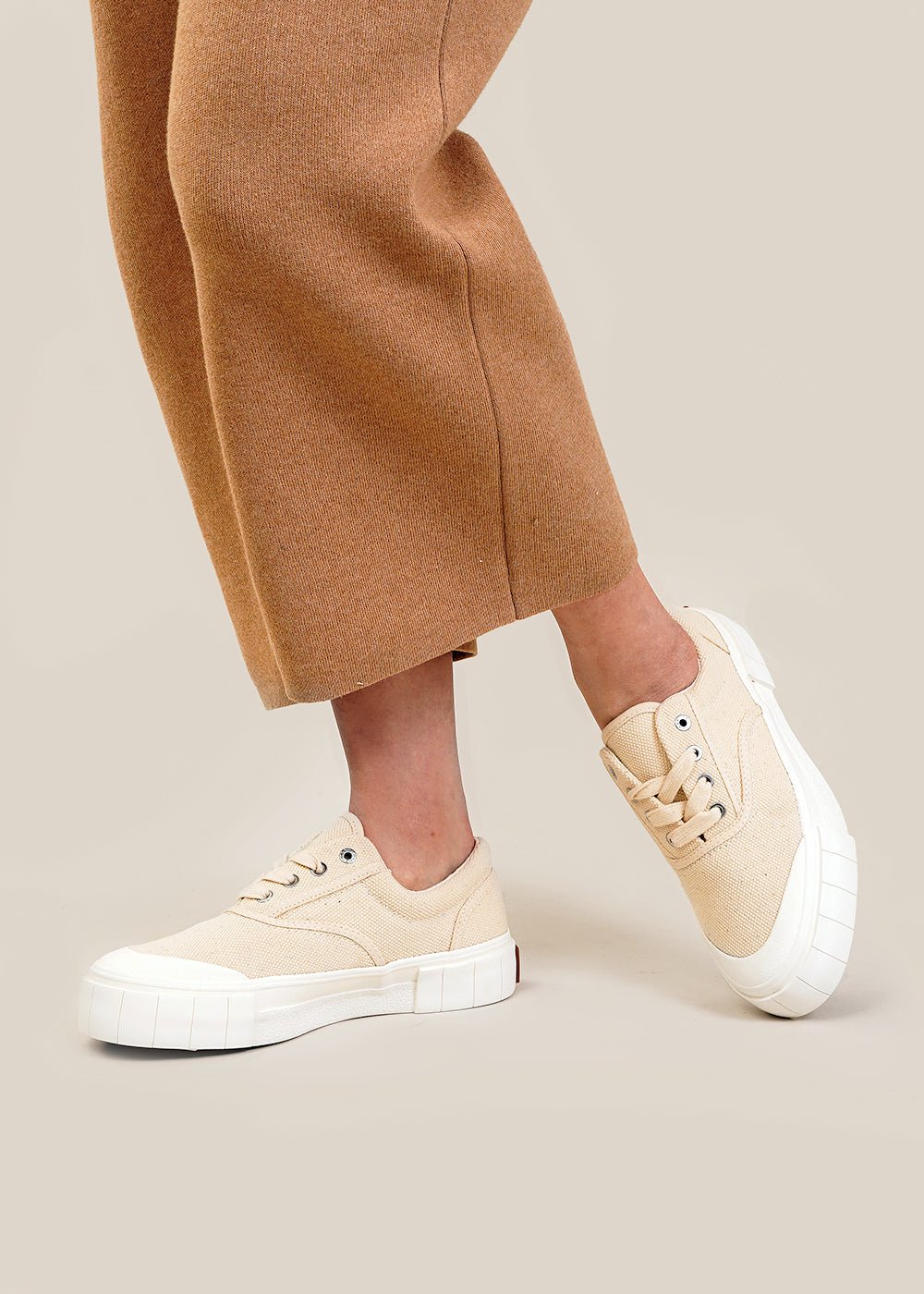 GOOD NEWS Oatmeal Opal Core Sneakers - New Classics Studios Sustainable Ethical Fashion Canada