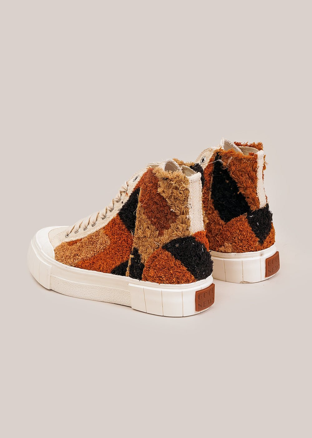 GOOD NEWS Oatmeal Palm Moroccan Sneakers - New Classics Studios Sustainable Ethical Fashion Canada