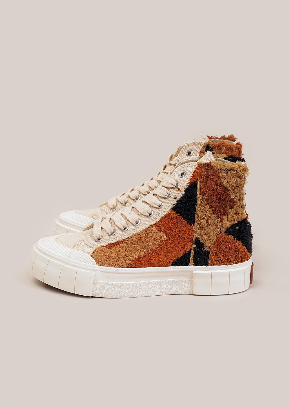 GOOD NEWS Oatmeal Palm Moroccan Sneakers - New Classics Studios Sustainable Ethical Fashion Canada