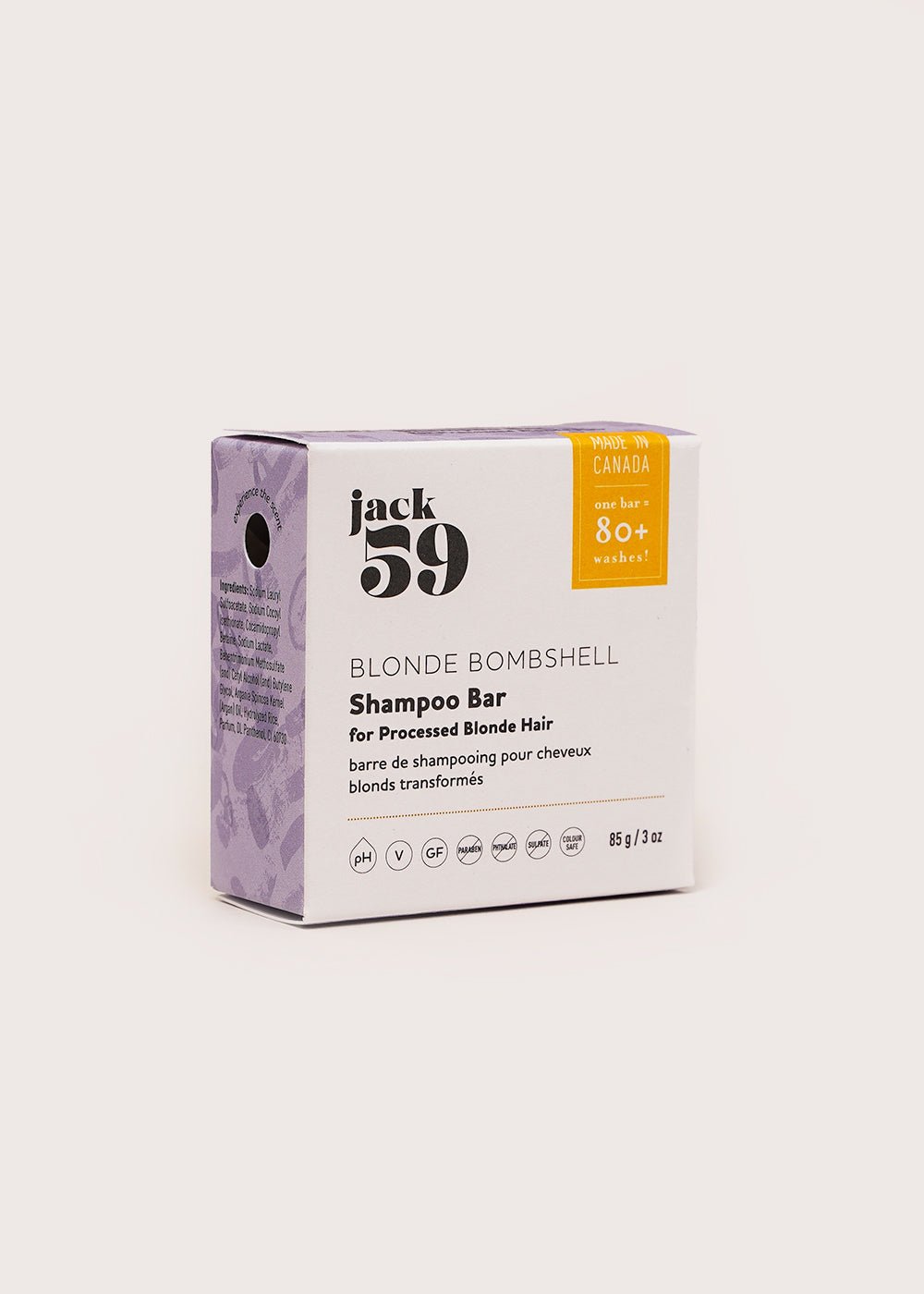 Jack59 Blonde Bombshell Shampoo Bar - New Classics Studios Sustainable Ethical Fashion Canada