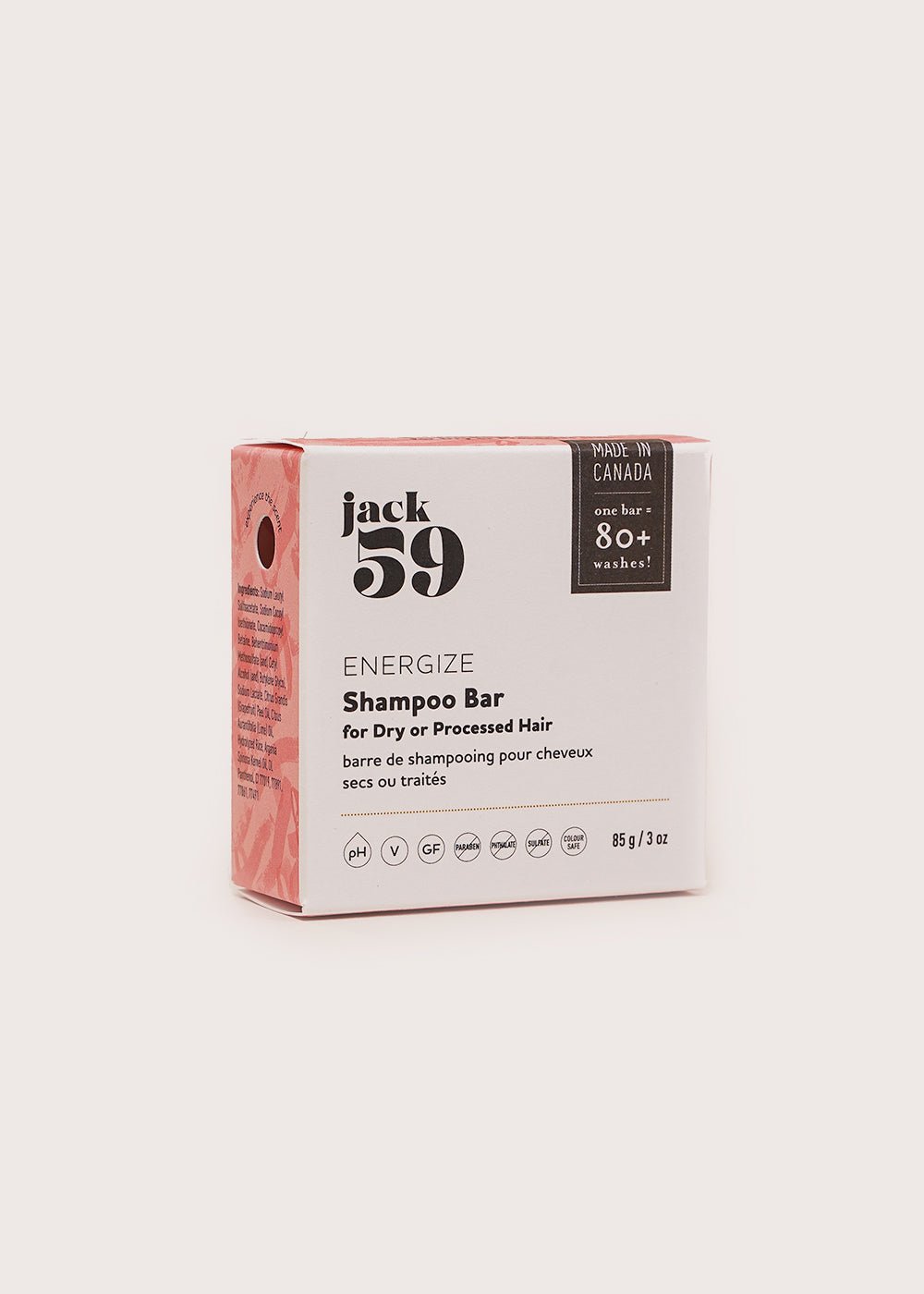 Jack59 Energize Shampoo Bar - New Classics Studios Sustainable Ethical Fashion Canada