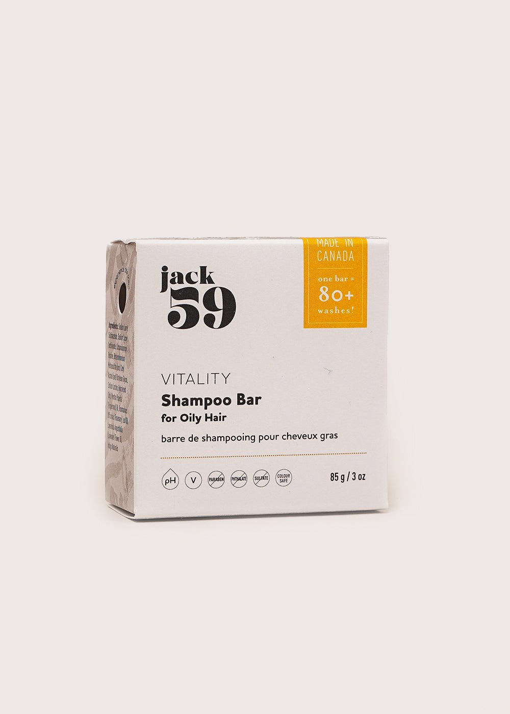 Jack59 Vitality Shampoo Bar - New Classics Studios Sustainable Ethical Fashion Canada