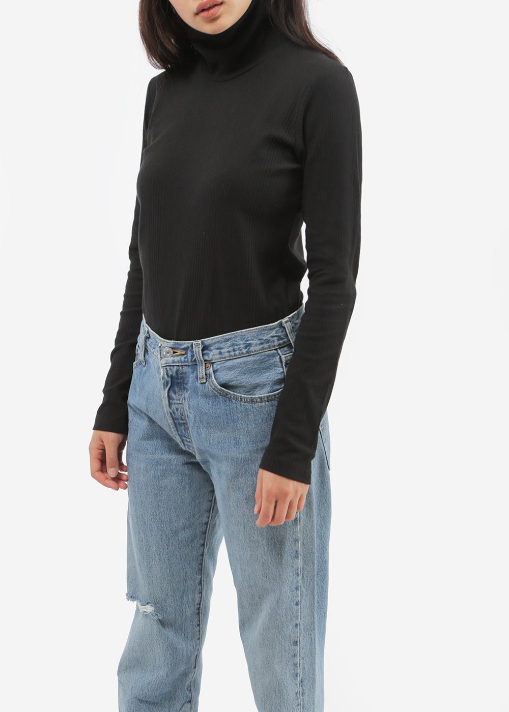 Kowtow Building Block Rib High Neck Top - New Classics Studios Sustainable Ethical Fashion Canada