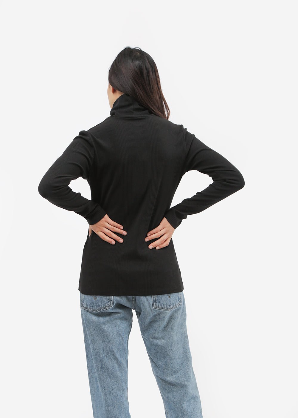Kowtow Building Block Rib High Neck Top - New Classics Studios Sustainable Ethical Fashion Canada