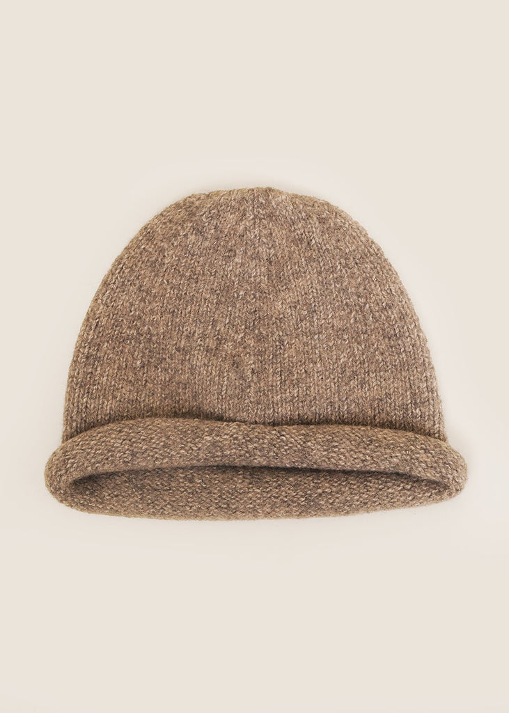 Lauren Manoogian Rock Melange Knit Roll Hat - New Classics Studios Sustainable Ethical Fashion Canada