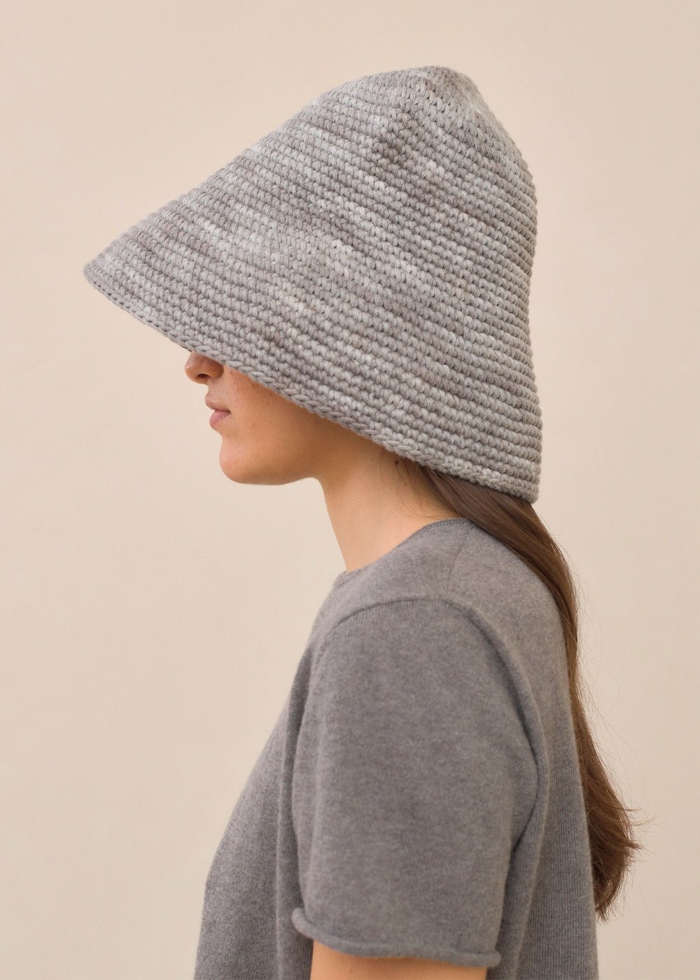 Lauren Manoogian Slate Big Bell Hat - New Classics Studios Sustainable Ethical Fashion Canada