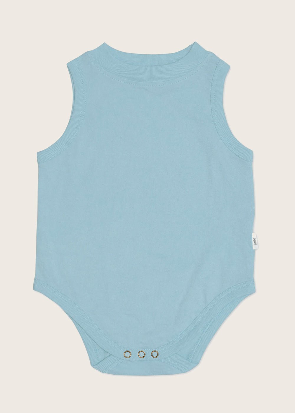 Little Elinor by NICO Powder Blue Baby Singlet Onesie - New Classics Studios Sustainable Ethical Fashion Canada