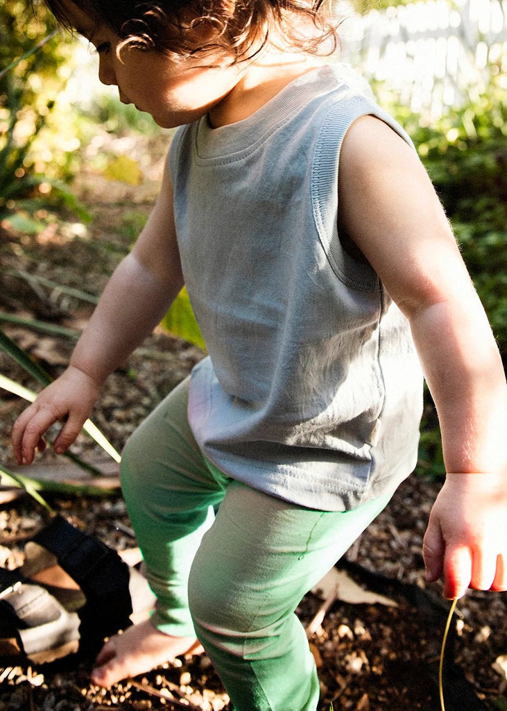 Little Elinor by NICO Sage Baby Leggings - New Classics Studios Sustainable Ethical Fashion Canada