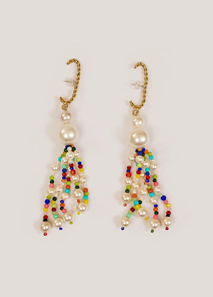 Multicoloured Dangling Earrings by LUINY – New Classics Studios