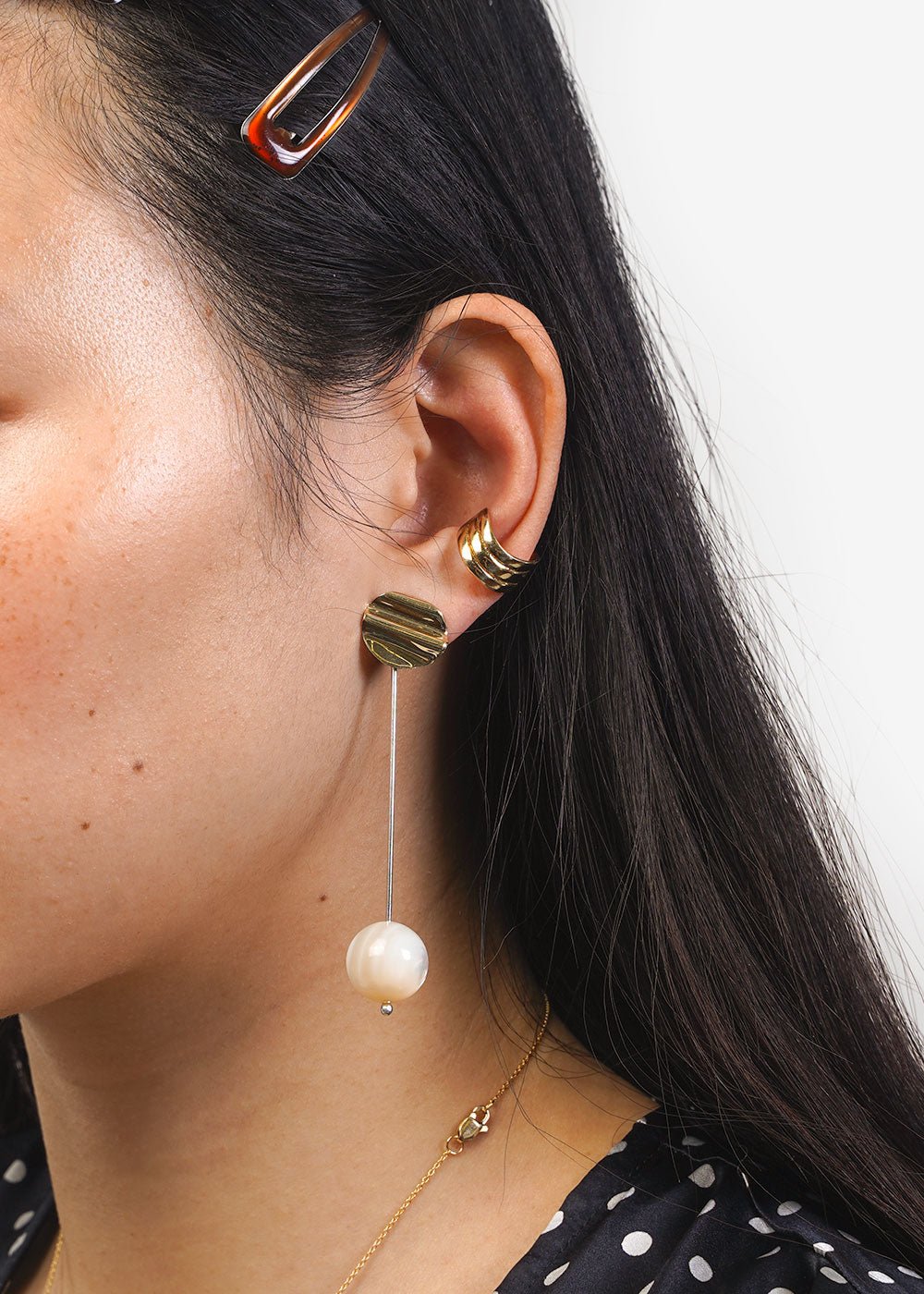 LUINY Luna Perla Drop Earrings — Shop sustainable fashion and slow fashion at New Classics Studios