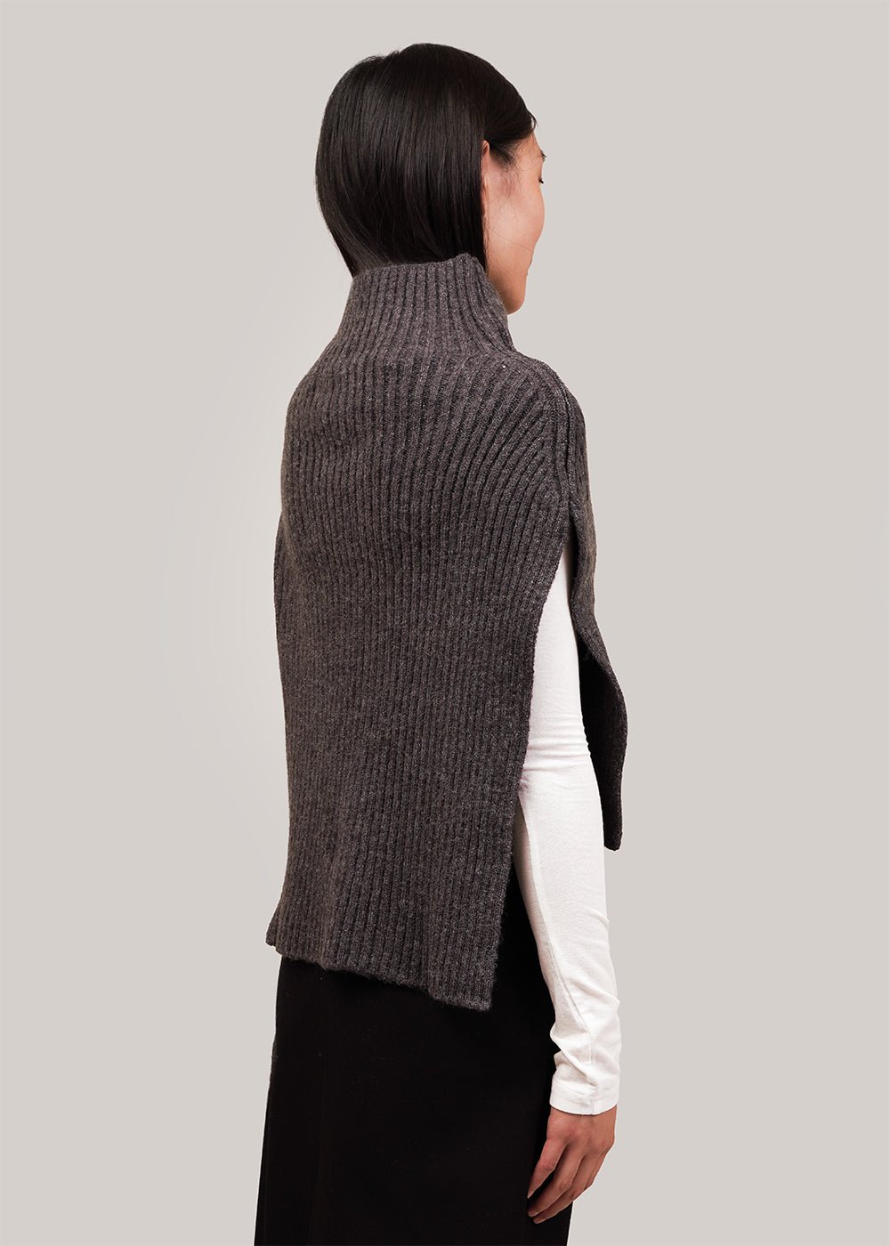 Mijeong Park Charcoal Neck Warmer - New Classics Studios Sustainable Ethical Fashion Canada