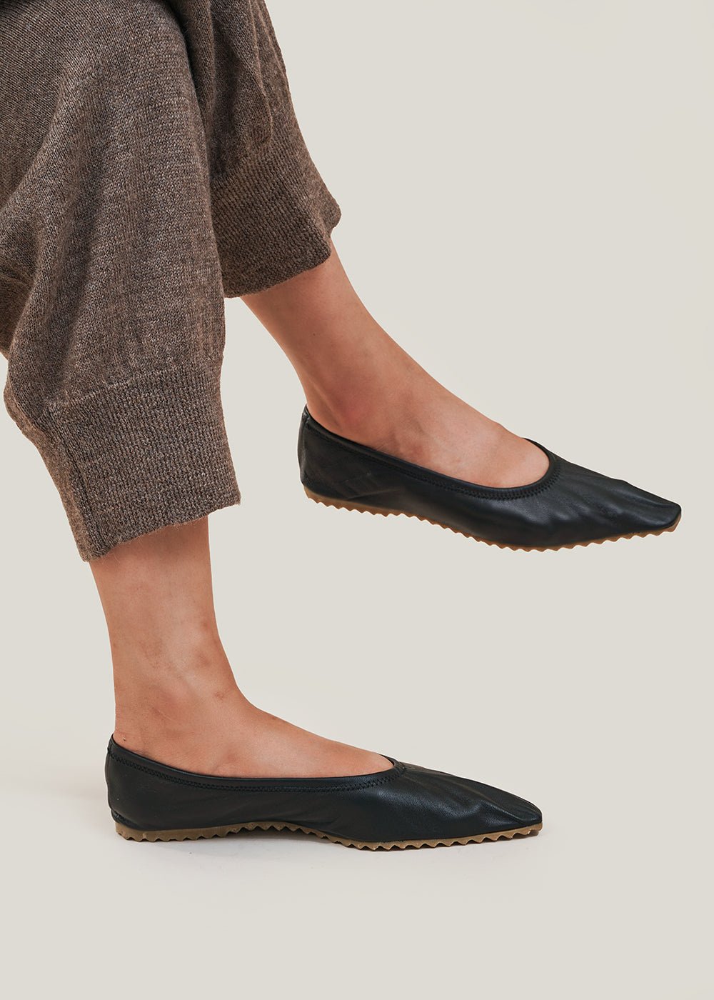 Modern Weaving Black Ballet Flat - New Classics Studios Sustainable Ethical Fashion Canada