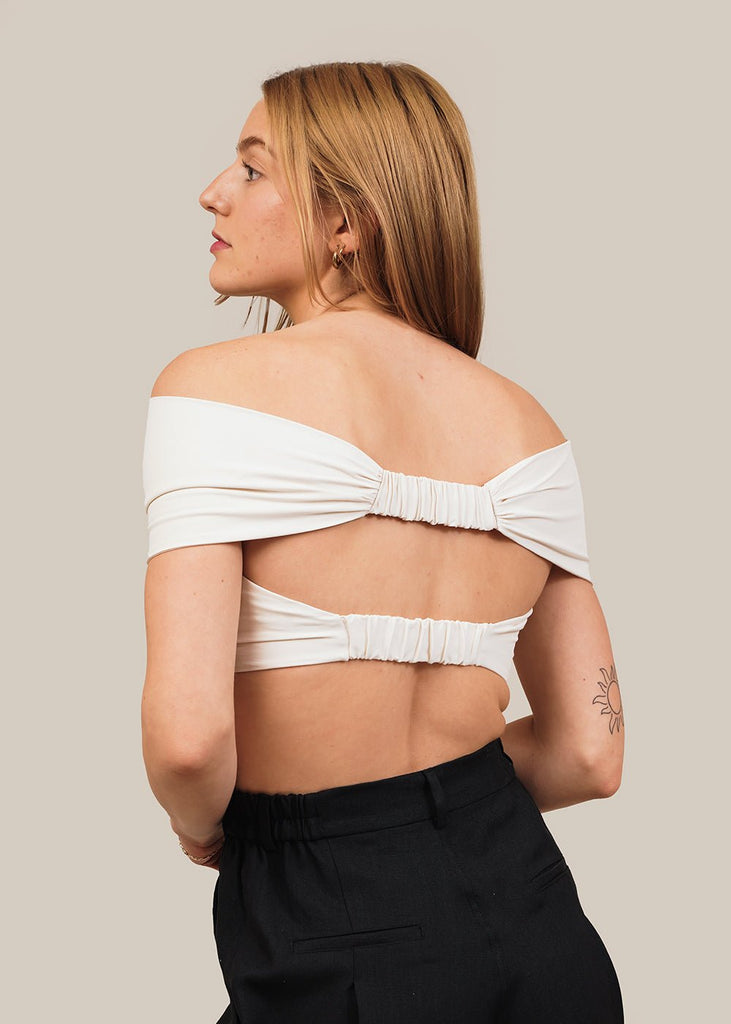 Modern Weaving Coconut Double Bandeau Top - New Classics Studios Sustainable Ethical Fashion Canada