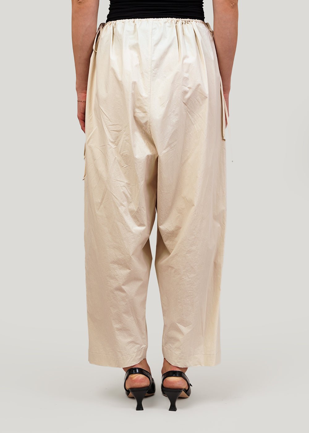 Modern Weaving Parchment Balloon Pant - New Classics Studios Sustainable Ethical Fashion Canada