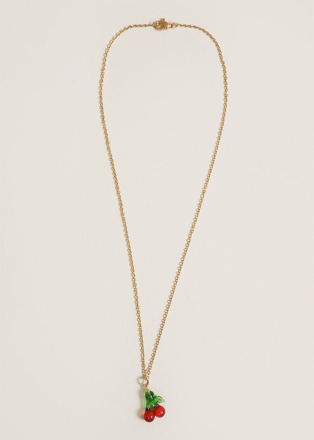 NINFA Cherry Simple Chain Necklace - New Classics Studios Sustainable Ethical Fashion Canada
