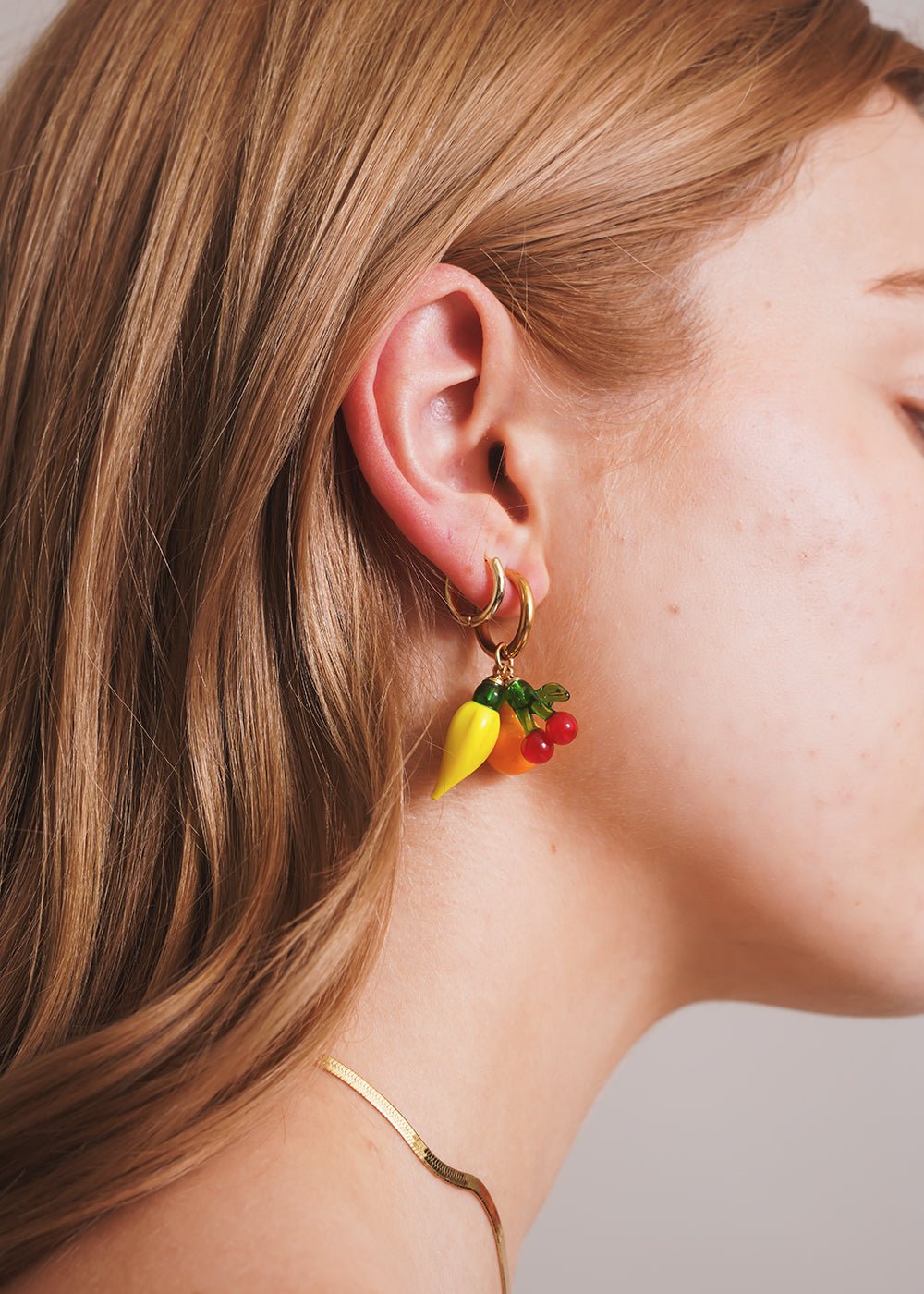 La Fruta Hoop Earrings