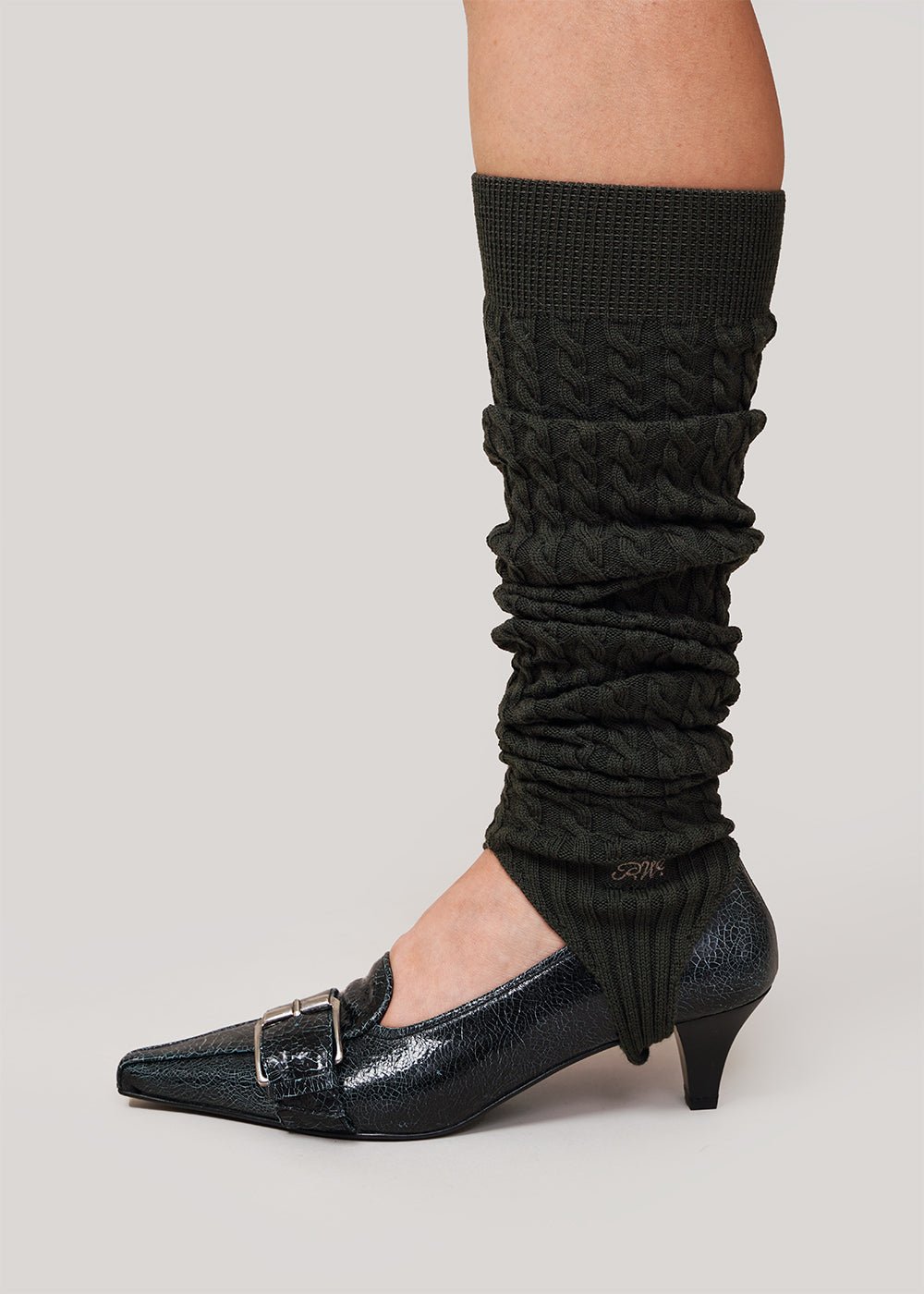 Paloma Wool Khaki Guenda Leg Warmers - New Classics Studios Sustainable Ethical Fashion Canada