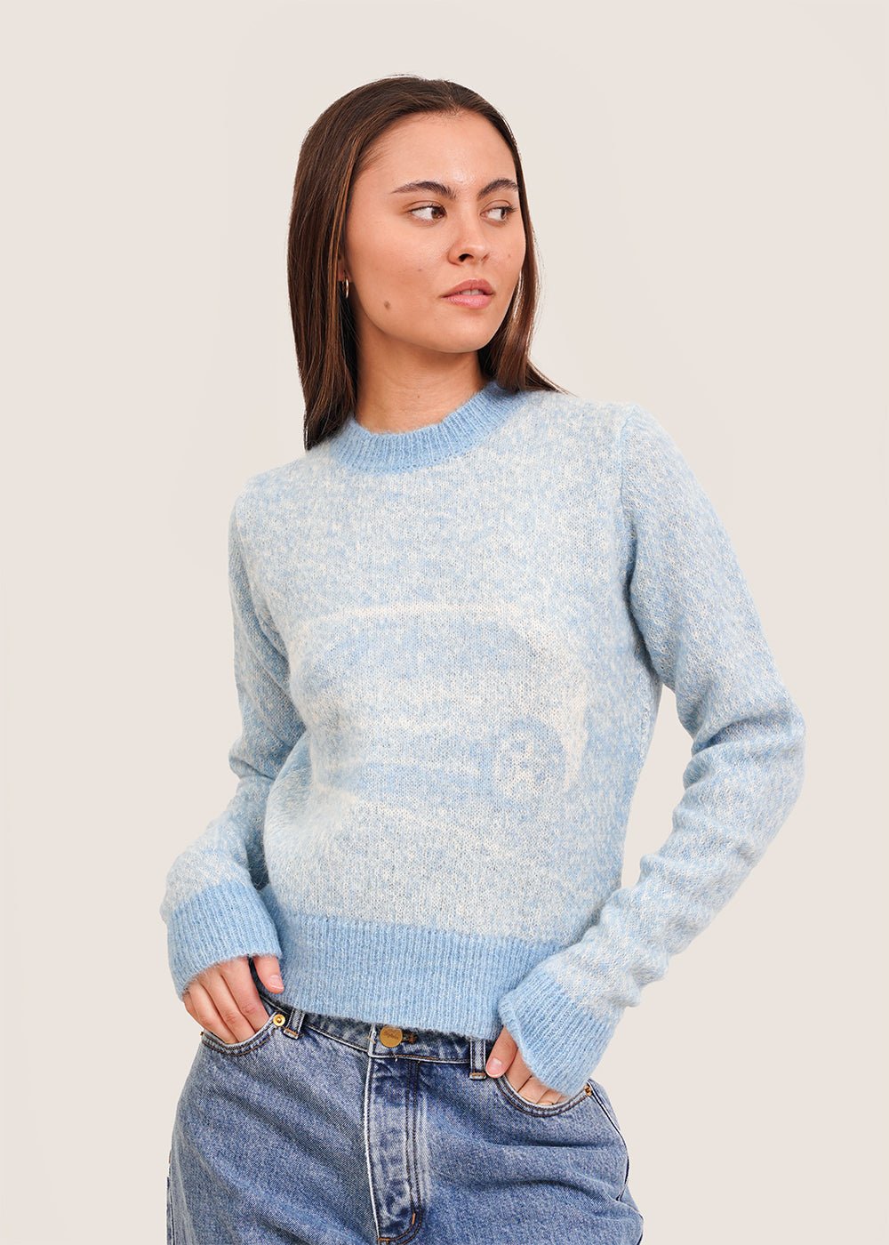 Light Blue Cotxe Sweater