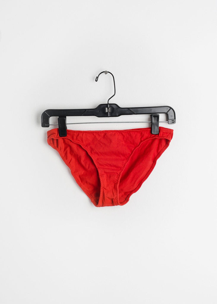 Pansy Red Low Rise Underwear - New Classics Studios Sustainable Ethical Fashion Canada
