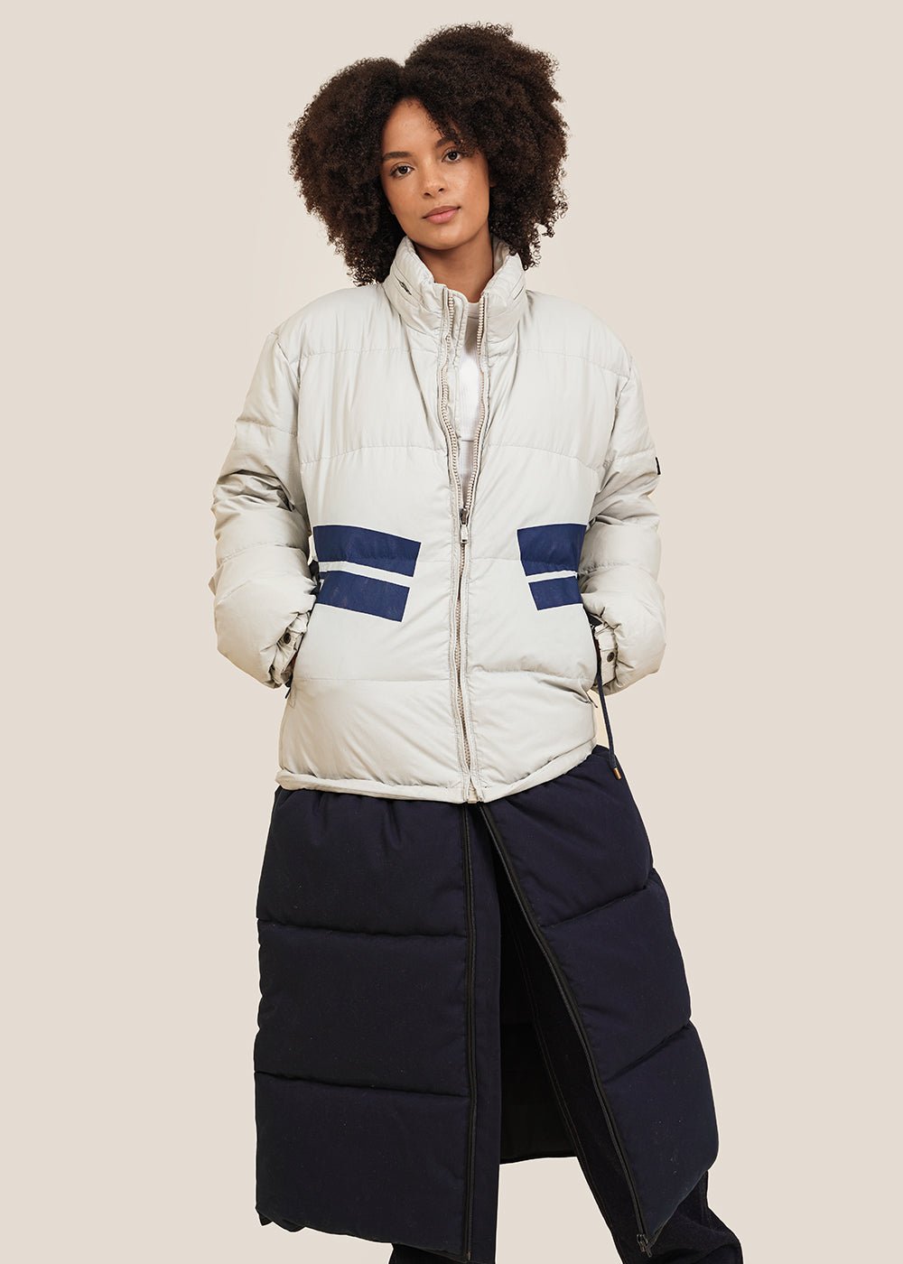 Paris RE Made Double Puffer Coat - New Classics Studios Sustainable Ethical Fashion Canada