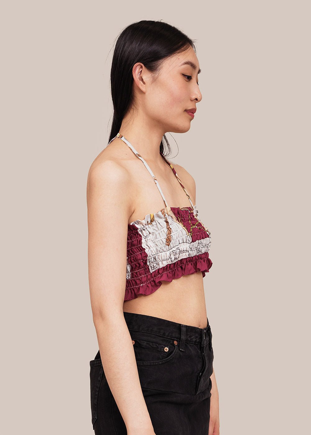 Paris RE Made Smocked Bandeau Top - New Classics Studios Sustainable Ethical Fashion Canada