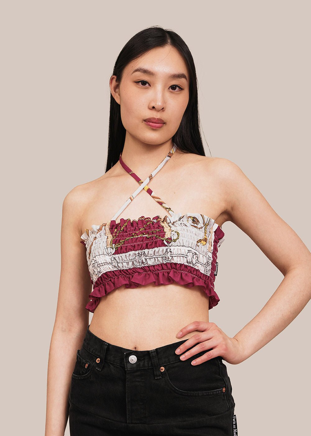 Paris RE Made Smocked Bandeau Top - New Classics Studios Sustainable Ethical Fashion Canada