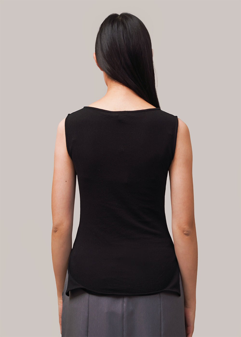 Permanent Vacation Black E-Meet Tank Top - New Classics Studios Sustainable Ethical Fashion Canada