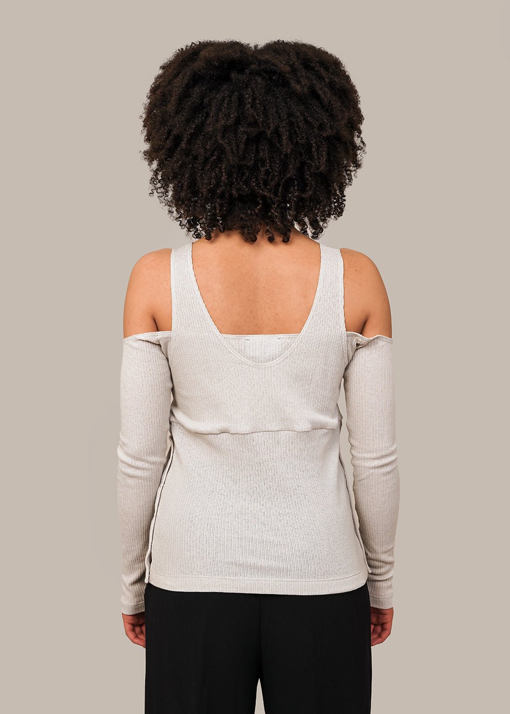Permanent Vacation Silver Practice Layered Top - New Classics Studios Sustainable Ethical Fashion Canada