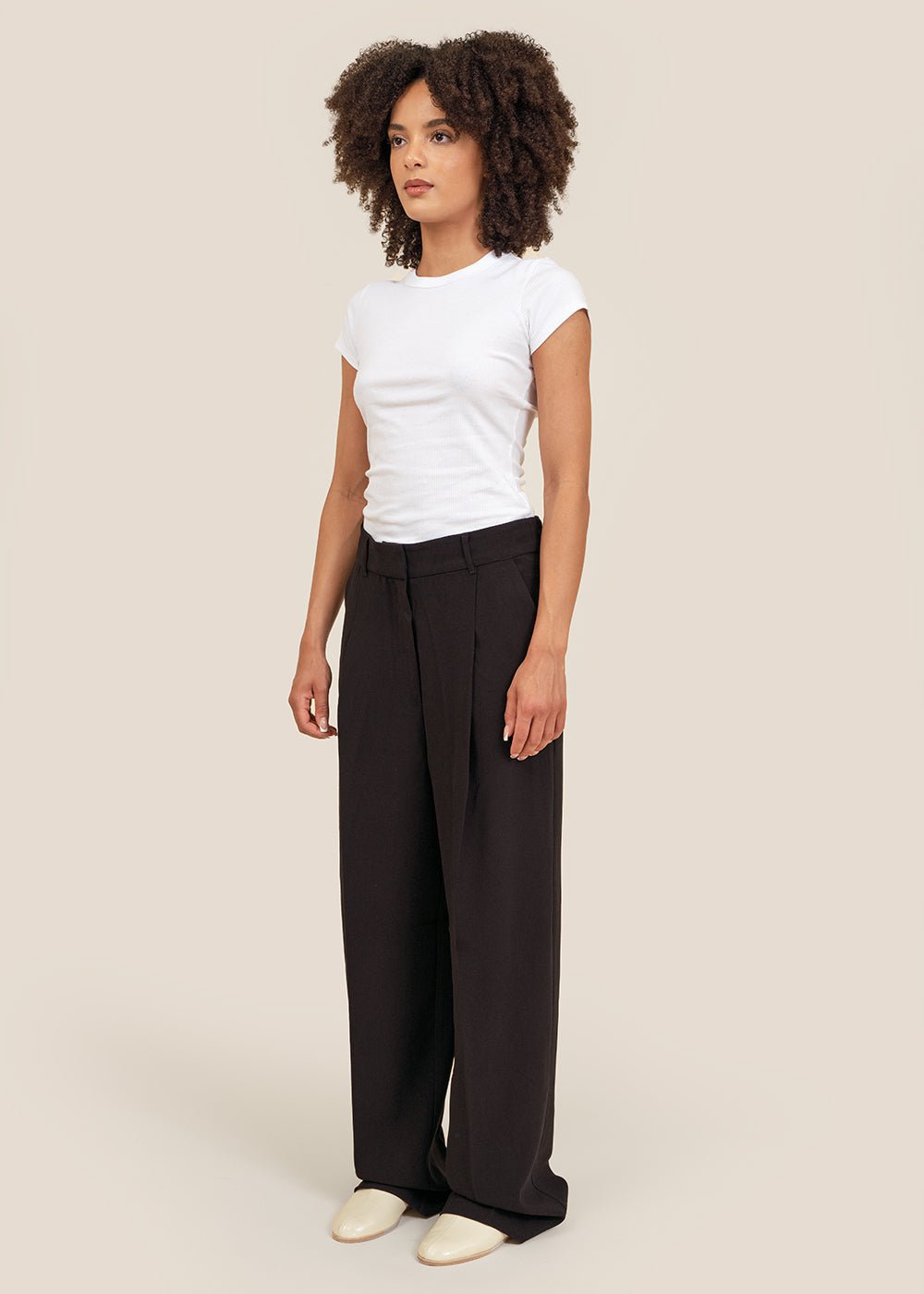 Stylein Black Brunella Trousers - New Classics Studios Sustainable Ethical Fashion Canada